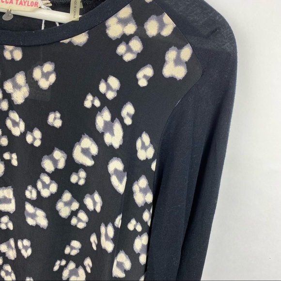 Rebecca Taylor silk floral blouse black - Picture 3 of 5